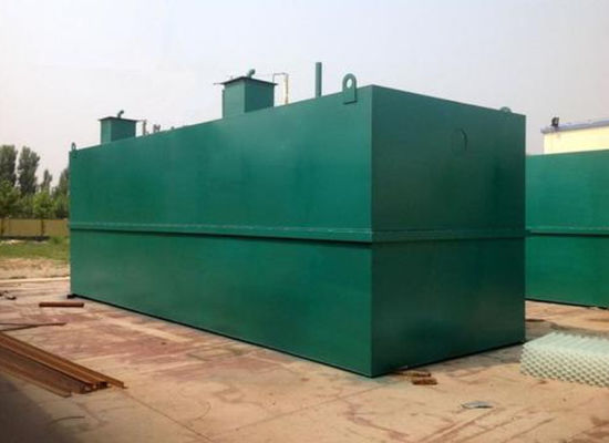 Installations de traitement de l'eau mobiles d'acier au carbone de contreplaqué pour l'abattoir